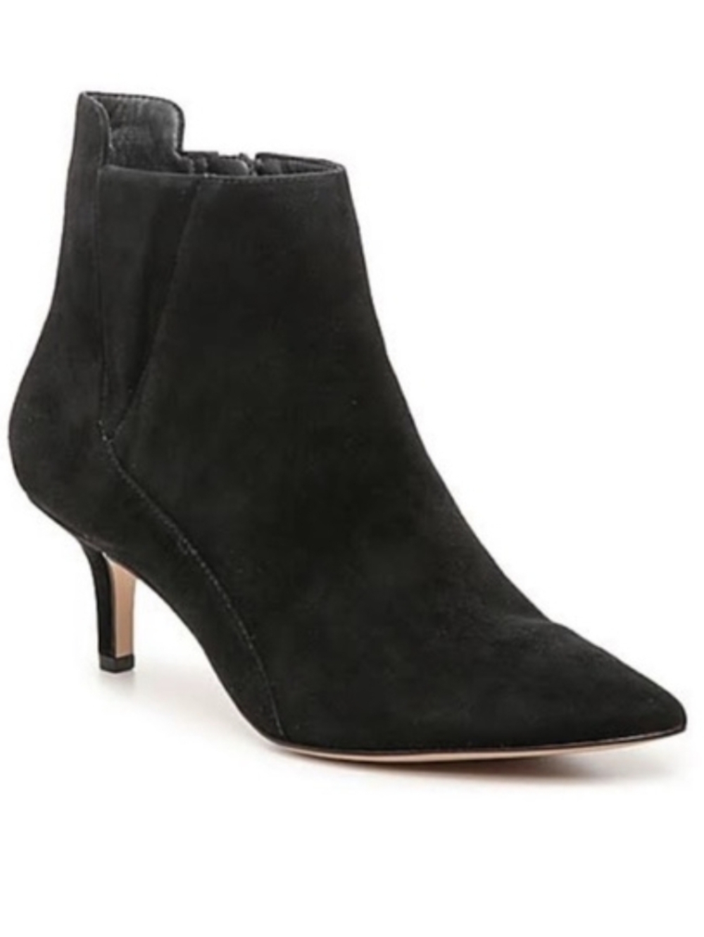 Corso Como Kitten Heel Boots Black Suede Pointed Toe Drianna Women's Size 9